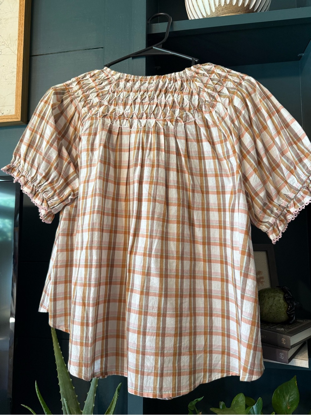Anthropologie Small plaid top - Picture 4 of 6